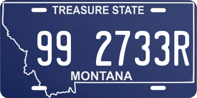 MT license plate 992733R