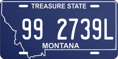 MT license plate 992739L