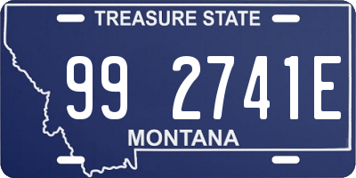 MT license plate 992741E