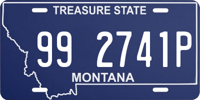 MT license plate 992741P