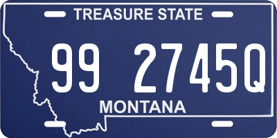 MT license plate 992745Q