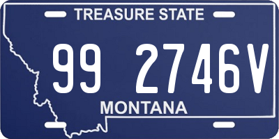 MT license plate 992746V