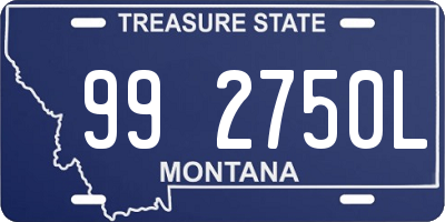 MT license plate 992750L