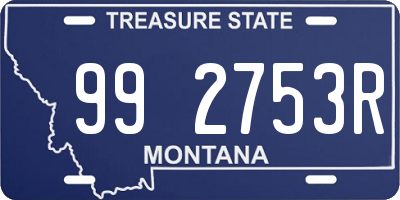 MT license plate 992753R