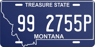 MT license plate 992755P