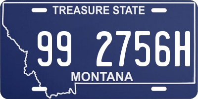 MT license plate 992756H