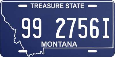 MT license plate 992756I