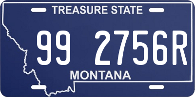 MT license plate 992756R