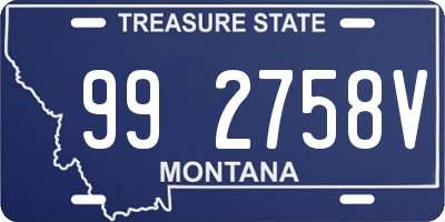 MT license plate 992758V