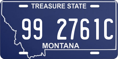 MT license plate 992761C