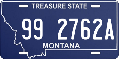 MT license plate 992762A