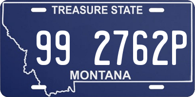 MT license plate 992762P