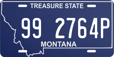 MT license plate 992764P