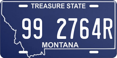 MT license plate 992764R