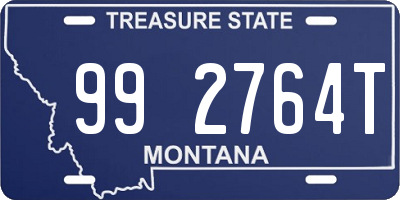 MT license plate 992764T