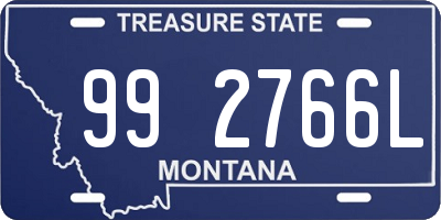 MT license plate 992766L