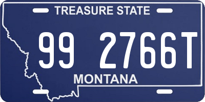 MT license plate 992766T