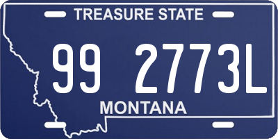 MT license plate 992773L