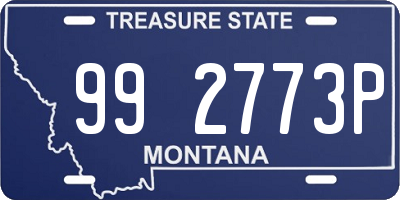 MT license plate 992773P