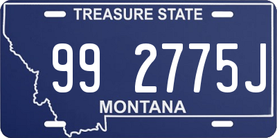 MT license plate 992775J