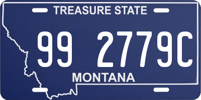 MT license plate 992779C