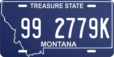 MT license plate 992779K