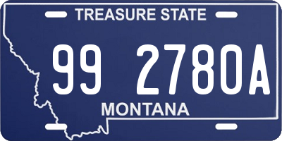 MT license plate 992780A