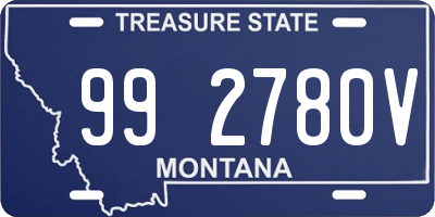 MT license plate 992780V