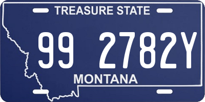 MT license plate 992782Y