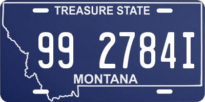 MT license plate 992784I