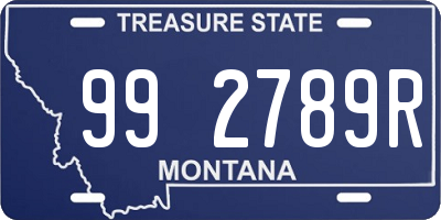 MT license plate 992789R