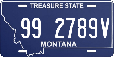 MT license plate 992789V