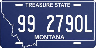 MT license plate 992790L