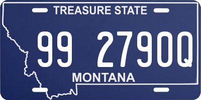 MT license plate 992790Q