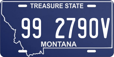 MT license plate 992790V