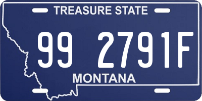 MT license plate 992791F