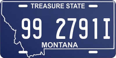 MT license plate 992791I