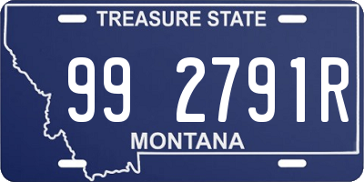 MT license plate 992791R