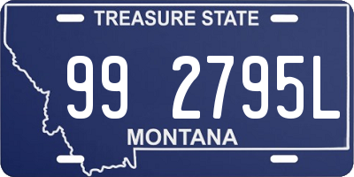 MT license plate 992795L