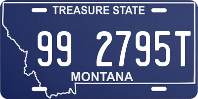 MT license plate 992795T