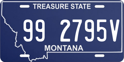 MT license plate 992795V