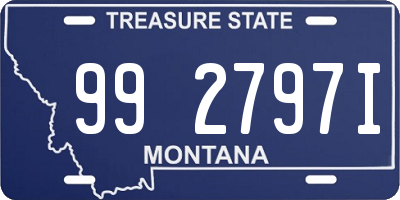 MT license plate 992797I