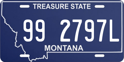 MT license plate 992797L