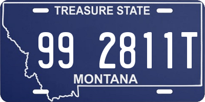 MT license plate 992811T