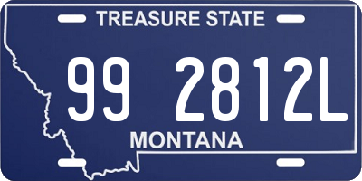 MT license plate 992812L