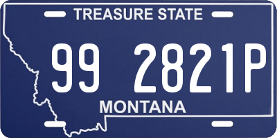 MT license plate 992821P