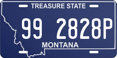 MT license plate 992828P