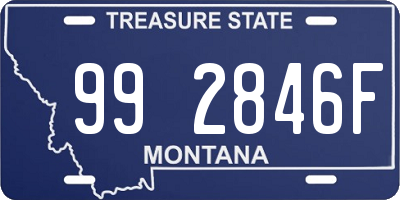 MT license plate 992846F