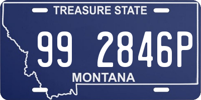 MT license plate 992846P