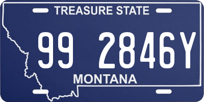 MT license plate 992846Y